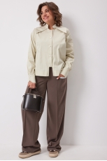 Блуза женская 4135 зелёная дыня