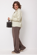 Блуза женская 4135 зелёная дыня