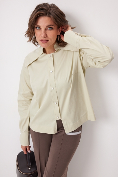 Блуза женская 4135 зелёная дыня