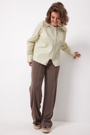 Блуза женская 4135 зелёная дыня