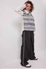 Блуза женская 4136 сливочно-серый