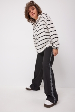 Блуза женская 4137 чёрно-белый