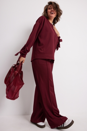 Брюки женские 6071 вишня