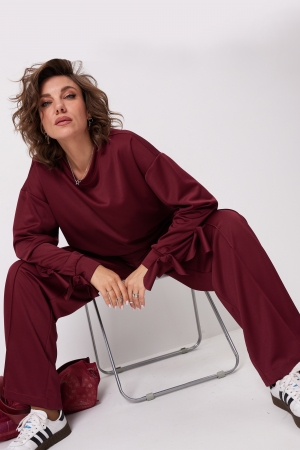 Брюки женские 6071 вишня