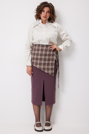 Юбка женская 5016 виноградная клетка