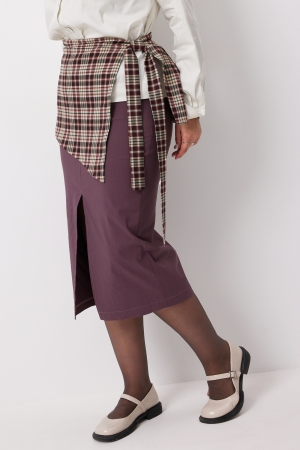 Юбка женская 5016 виноградная клетка