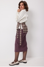 Юбка женская 5016 виноградная клетка