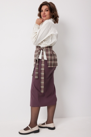 Юбка женская 5016 виноградная клетка
