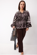 Блуза женская 4146 шоколад