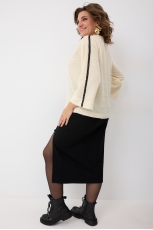 Блуза женская 4149 топлёное молоко