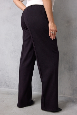 Брюки женские 6079 чёрный баклажан