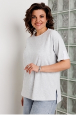 Блуза женская 4163 серый меланж