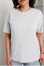 Блуза женская 4163 серый меланж