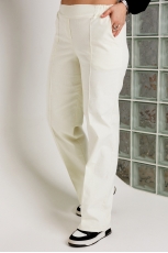 Брюки женские 6081 молочный