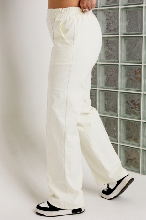 Брюки женские 6081 молочный
