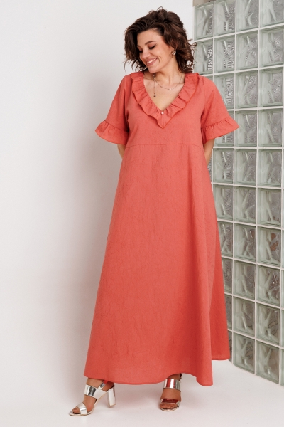 Платье 1066 коралл