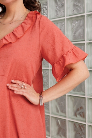 Платье 1066 коралл