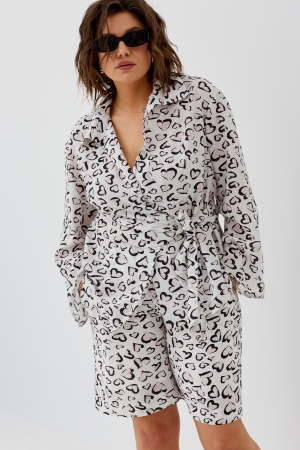 Комплект женский 3062 сердечный принт