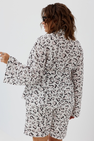 Комплект женский 3062 сердечный принт