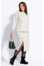 Юбка женская 5005 серебро