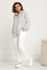 Брюки женские 6045 молочный