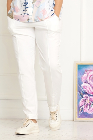 Брюки женские 6045 молочный