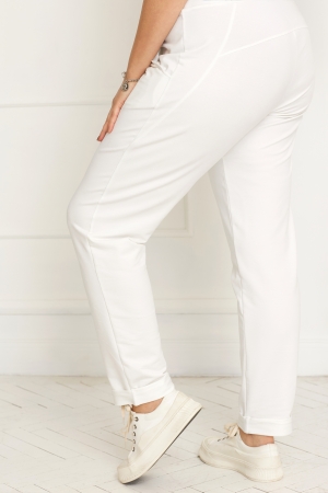 Брюки женские 6045 молочный