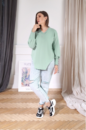 Свитшот женский 4008 шалфей