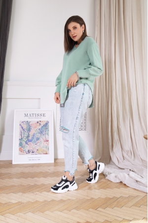 Свитшот женский 4008 шалфей