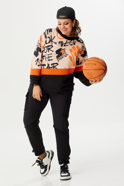 Блуза женская 4075 оранж