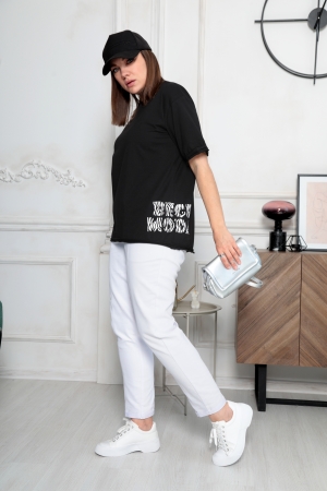 Брюки женские 6021 молочный