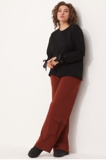 Брюки женские 6058 терракот