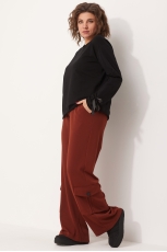 Брюки женские 6058 терракот