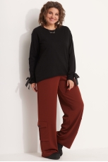 Брюки женские 6058 терракот