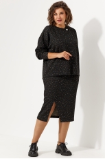  Комплект женский 3068 чёрное небо