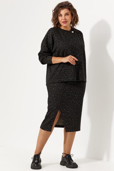  Комплект женский 3068 чёрное небо