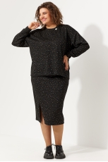  Комплект женский 3068 чёрное небо