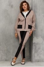  Комплект женский 3074 чёрная роза