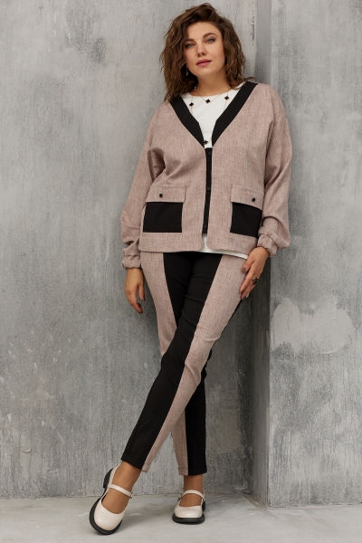  Комплект женский 3074 чёрная роза