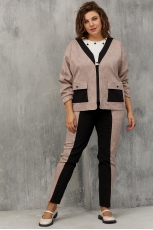  Комплект женский 3074 чёрная роза