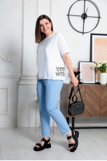 Брюки женские 6017 голубой