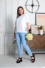 Брюки женские 6017 голубой