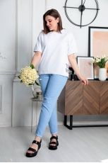 Брюки женские 6017 голубой