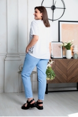 Брюки женские 6017 голубой