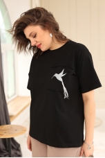 Блуза женская 4024 чёрный