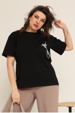 Блуза женская 4024 чёрный