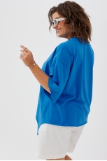 Блуза женская 4093 ярко-синий