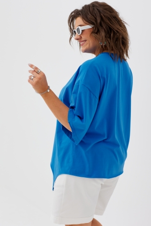 Блуза женская 4093 ярко-синий