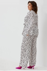 Брюки женские 6051 сердечный принт