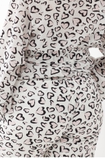 Брюки женские 6051 сердечный принт